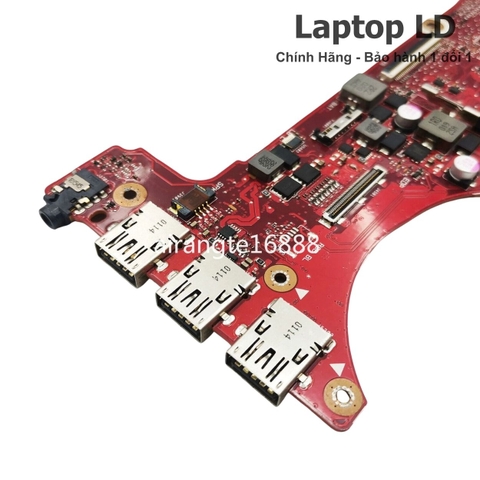 Các cổng kết nối trên main Asus ROG gồm USB HDMI và cổng nguồn