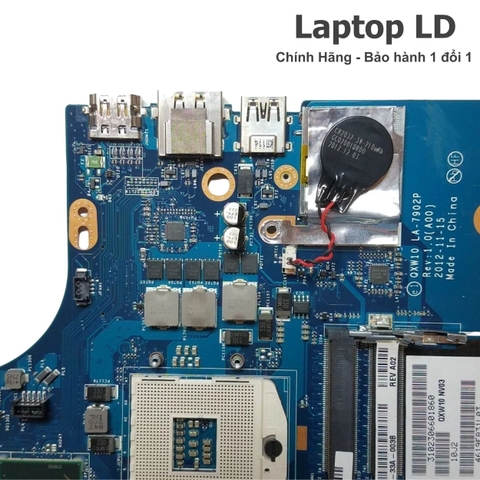 Các cổng kết nối trên main laptop Dell Latitude E5530 gồm USB VGA HDMI và nguồn
