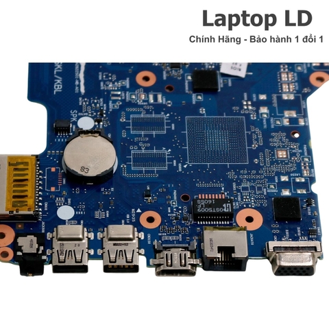Mặt sau motherboard HP 14-AM hiển thị hệ thống mạch điện chi tiết