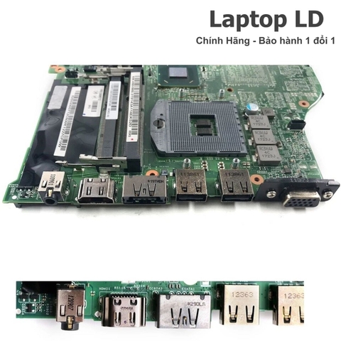 Các cổng kết nối trên main laptop Lenovo ThinkPad E420 gồm USB VGA HDMI LAN và nguồn
