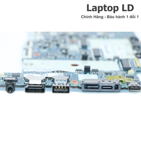 Các cổng kết nối trên main ThinkPad X395 T495s gồm USB-C HDMI và cổng nguồn