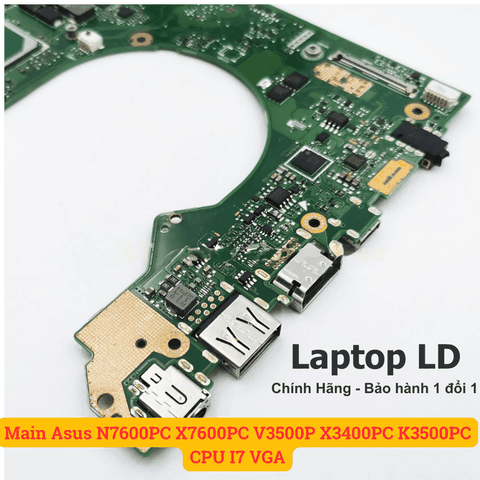 Cổng USB và HDMI trên mainboard laptop Asus N7600PC X7600PC V3500P X3400PC K3500PC