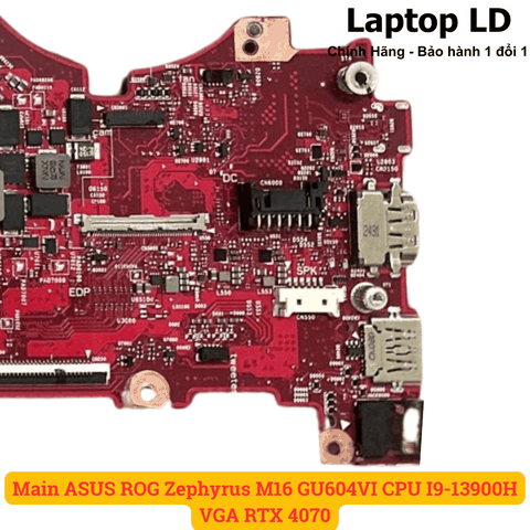 Cổng USB và HDMI trên mainboard laptop ASUS ROG Zephyrus M16 GU604VI