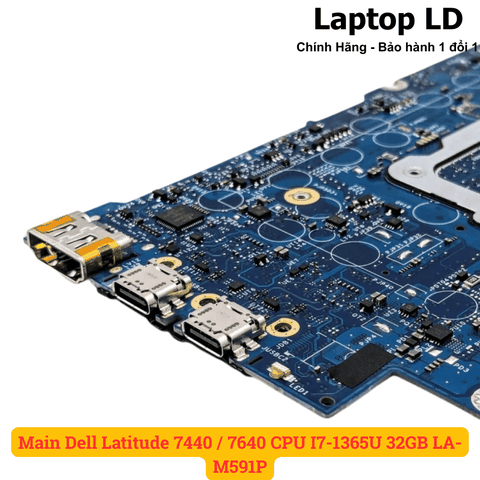 Cổng USB và HDMI trên mainboard laptop Dell Latitude 7440 / 7640