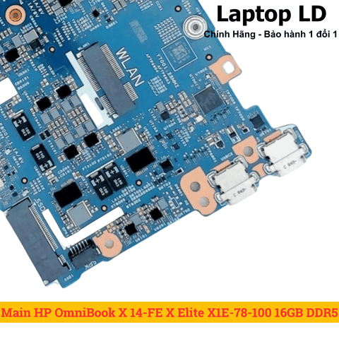 Cổng USB và HDMI trên mainboard laptop HP OmniBook X 14-FE X Elite