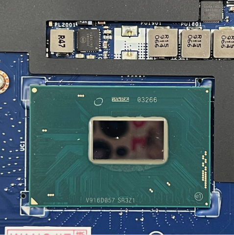 CPU Intel Core i7-8850H được tích hợp trên main laptop Dell Latitude 5591