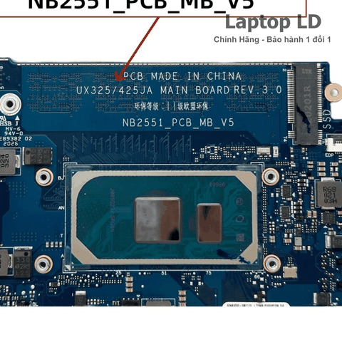 CPU Core i3-1005G1 hàn trên main Asus ZenBook U3700JA/U4700JA