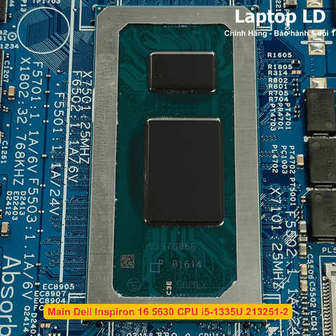 Chip Intel Core i5-1335U trên main Dell Inspiron 16 5630