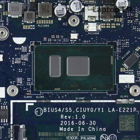 CPU Intel Core i5-7200U trên main Lenovo IdeaPad 510S-14IKB chính hãng
