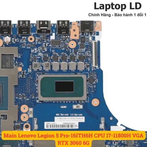 CPU Intel Core i7-11800H gắn trên main laptop Lenovo Legion 5 Pro-16ITH6H