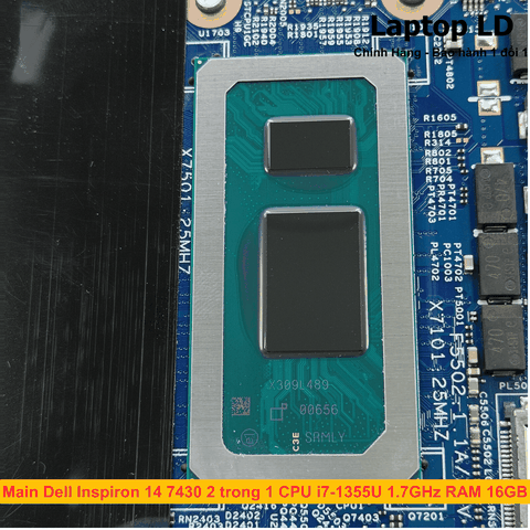 Chip Intel Core i7-1355U 1.7GHz trên main Dell Inspiron 14 7430 2-in-1