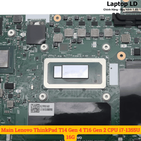 CPU Intel Core i7-1355U gắn trên main laptop Lenovo ThinkPad T14 Gen 4 / T16 Gen 2