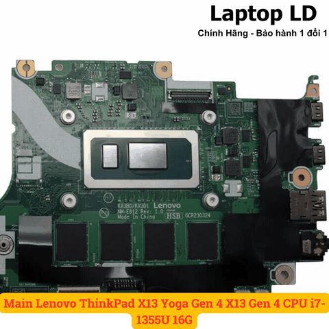 CPU Intel Core i7-1355U gắn trên main laptop Lenovo ThinkPad X13 Yoga Gen 4