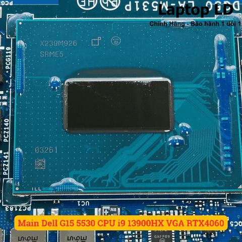 CPU Intel Core i9-13900HX gắn trên main laptop Dell G15 5530