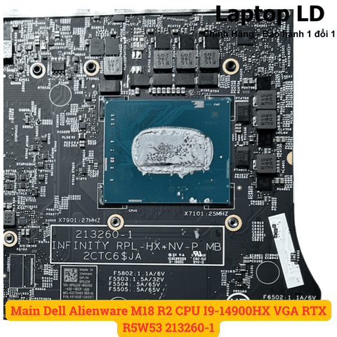 CPU Intel Core i9-14900HX gắn trên main laptop Dell Alienware M18 R2