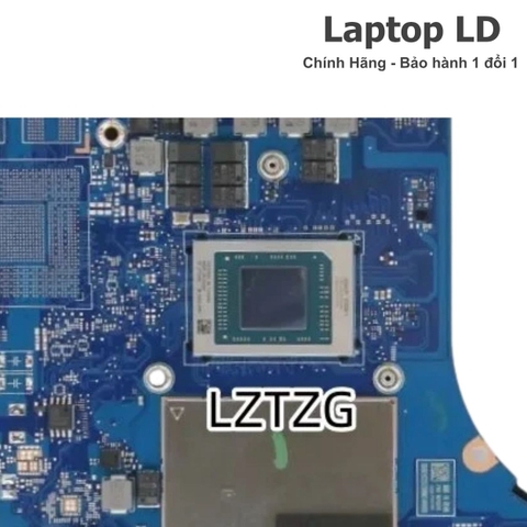 Cận cảnh CPU AMD Ryzen 5 5600H & khu vực chipset trên main IdeaPad 5 Pro-16ACH6 — Laptop LD