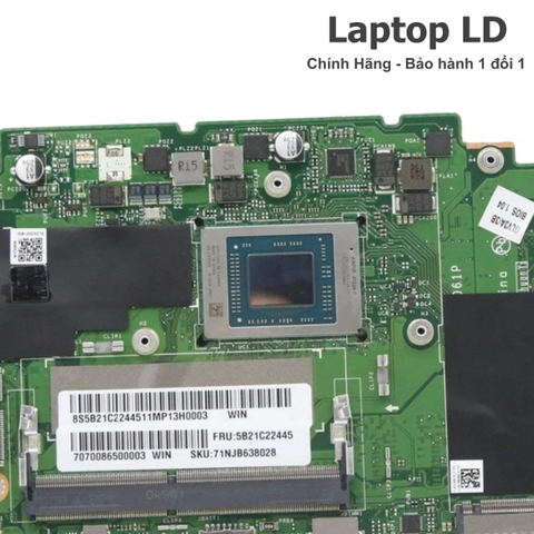 Cận cảnh CPU AMD Ryzen 5 5500U & khu vực chipset trên main ThinkBook 14 G3 — Laptop LD