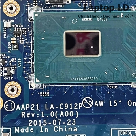 Bộ vi xử lý Intel Core i7-6700HQ được tích hợp trên mainboard Dell Alienware 15 R2