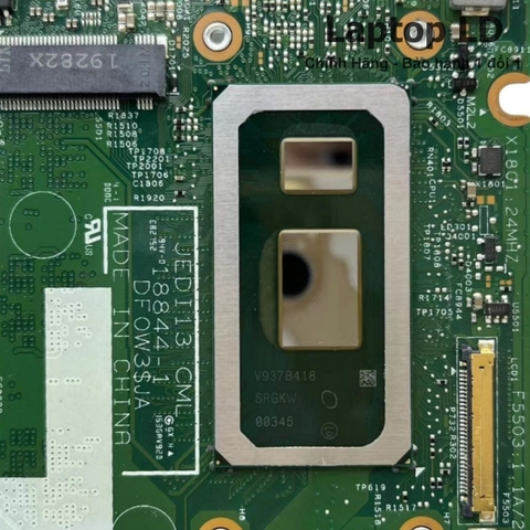 Bộ vi xử lý i7-10510U được tích hợp trực tiếp trên mainboard Dell 18844-1