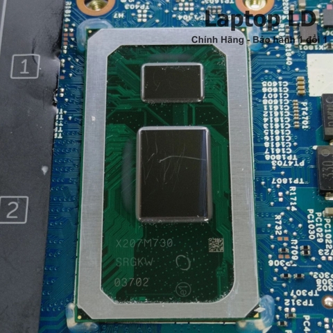 Bộ vi xử lý i7-1065G7 được tích hợp trực tiếp trên mainboard Dell mã 19722-1