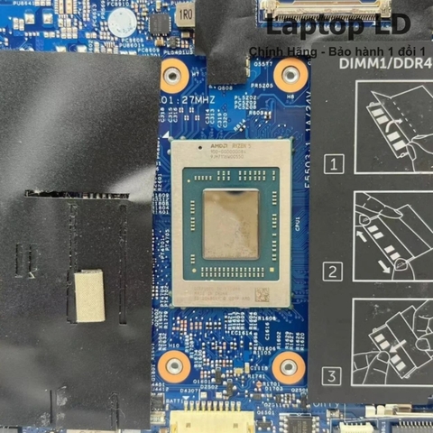Bộ vi xử lý Ryzen 7 4700U được tích hợp trực tiếp trên mainboard Dell 19852-1