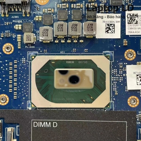 Bộ vi xử lý Intel Core i9-9980HK tích hợp trên mainboard Dell Precision 7540