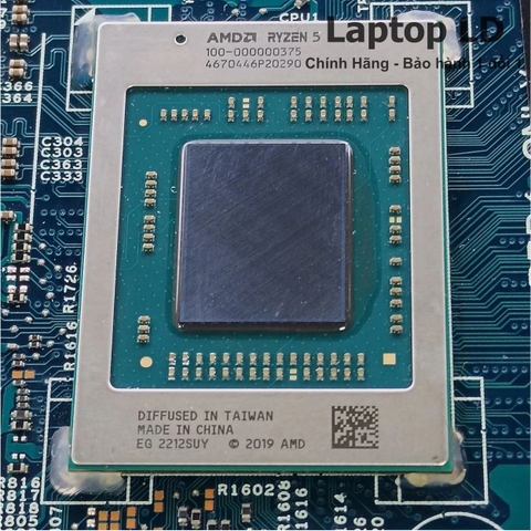 Bộ vi xử lý Ryzen 7 5700U được tích hợp trực tiếp trên mainboard Dell mã 203100-1
