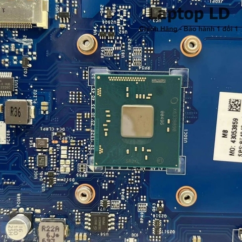 CPU Intel Celeron N3060 được tích hợp trực tiếp trên mainboard HP LA-D702P