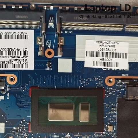 CPU Intel Core i7-8650U được tích hợp trực tiếp trên mainboard HP 6050A3049801