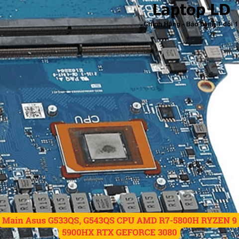 CPU AMD Ryzen 7 5800H / Ryzen 9 5900HX gắn trên main laptop Asus ROG Strix G533QS