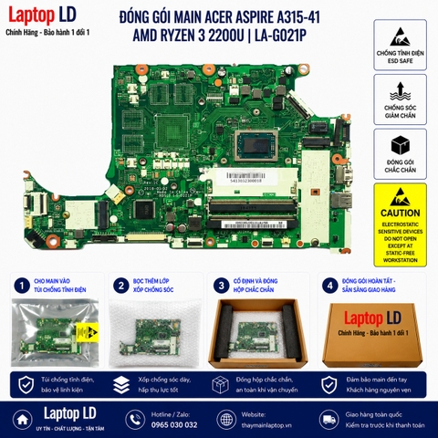 Gói hàng main Acer Aspire A315-41 mã LA-G021P trước khi gửi khách