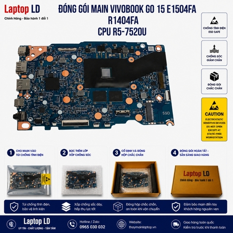 Gói hàng main Asus Vivobook Go 15 E1504FA R1404FA trước khi gửi khách