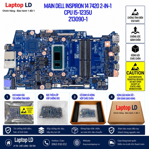 Gói hàng main Dell Inspiron 14 7420 2-in-1 mã 213090-1 trước khi gửi khách