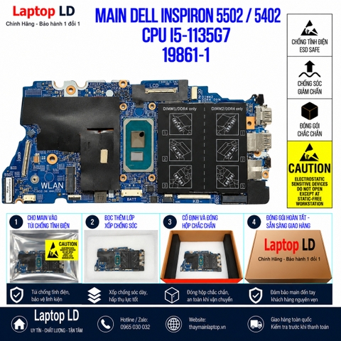 Gói hàng main Dell Inspiron 5502 5402 mã 19861-1 trước khi gửi khách