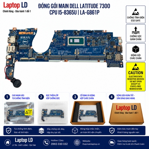 Main Dell Latitude 7300 | CPU i5-8365U | LA-G861P
