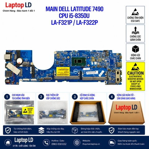 Gói hàng main Dell Latitude 7490 mã LA-F321P LA-F322P trước khi gửi khách