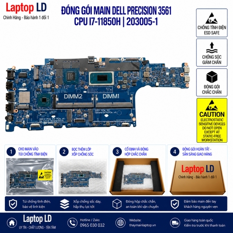 Gói hàng main Dell Precision 3561 mã 203005-1 trước khi gửi khách