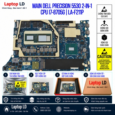Gói hàng main Dell Precision 5530 2-in-1 mã LA-F211P trước khi gửi khách