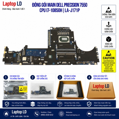 Gói hàng main Dell Precision 7550 mã LA-J171P trước khi gửi khách