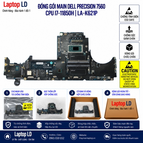 Gói hàng main Dell Precision 7560 mã LA-K621P trước khi gửi khách