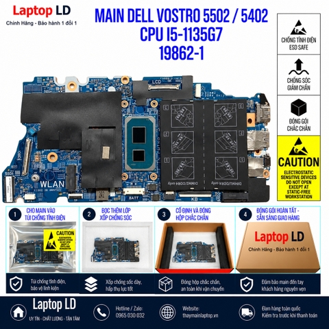 Gói hàng main Dell Vostro 5502 5402 mã 19862-1 trước khi gửi khách