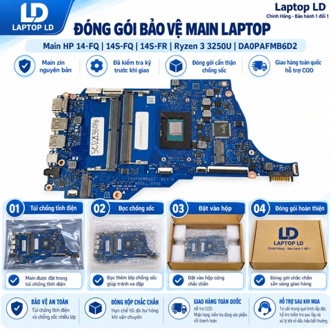 Gói hàng main HP 14-FQ 14S-FQ 14S-FR mã DA0PAFMB6D2 trước khi gửi khách