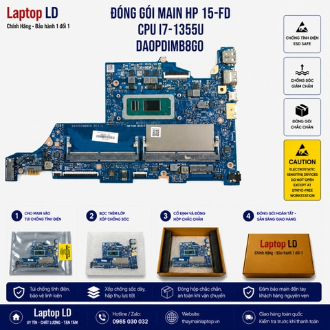 Gói hàng main HP 15-FD mã DA0PDIMB8G0 trước khi gửi khách