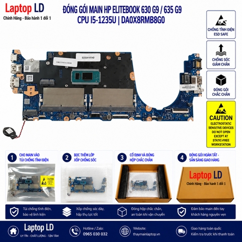 Gói hàng main HP EliteBook 630 G9 635 G9 mã DA0X8RMB8G0 trước khi gửi khách
