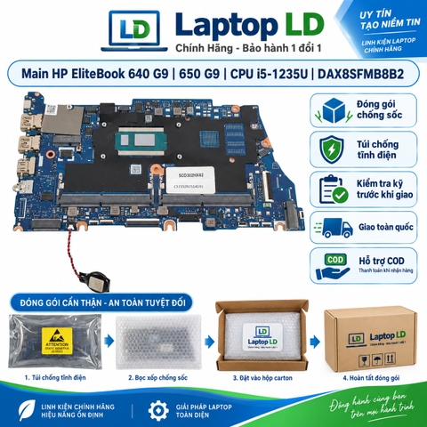 Gói hàng main HP EliteBook 640 G9 650 G9 mã DAX8SFMB8B2 trước khi gửi khách