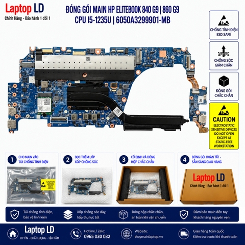 Gói hàng main HP EliteBook 840 G9 860 G9 mã 6050A3299901-MB trước khi gửi khách