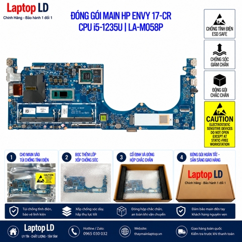 Gói hàng main HP Envy 17-CR mã LA-M058P trước khi gửi khách