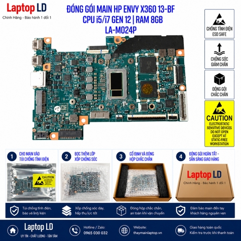 Main HP Envy X360 13-BF / CPU i5-1230U | Ram 8GB  LA-M024P