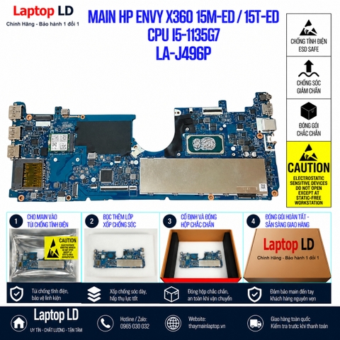 Main HP Envy X360 15M-ED / 15T-ED | CPU i5-1135G7 | LA-J496P