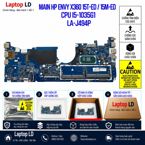Gói hàng main HP Envy x360 15T-ED 15M-ED mã LA-J494P trước khi gửi khách